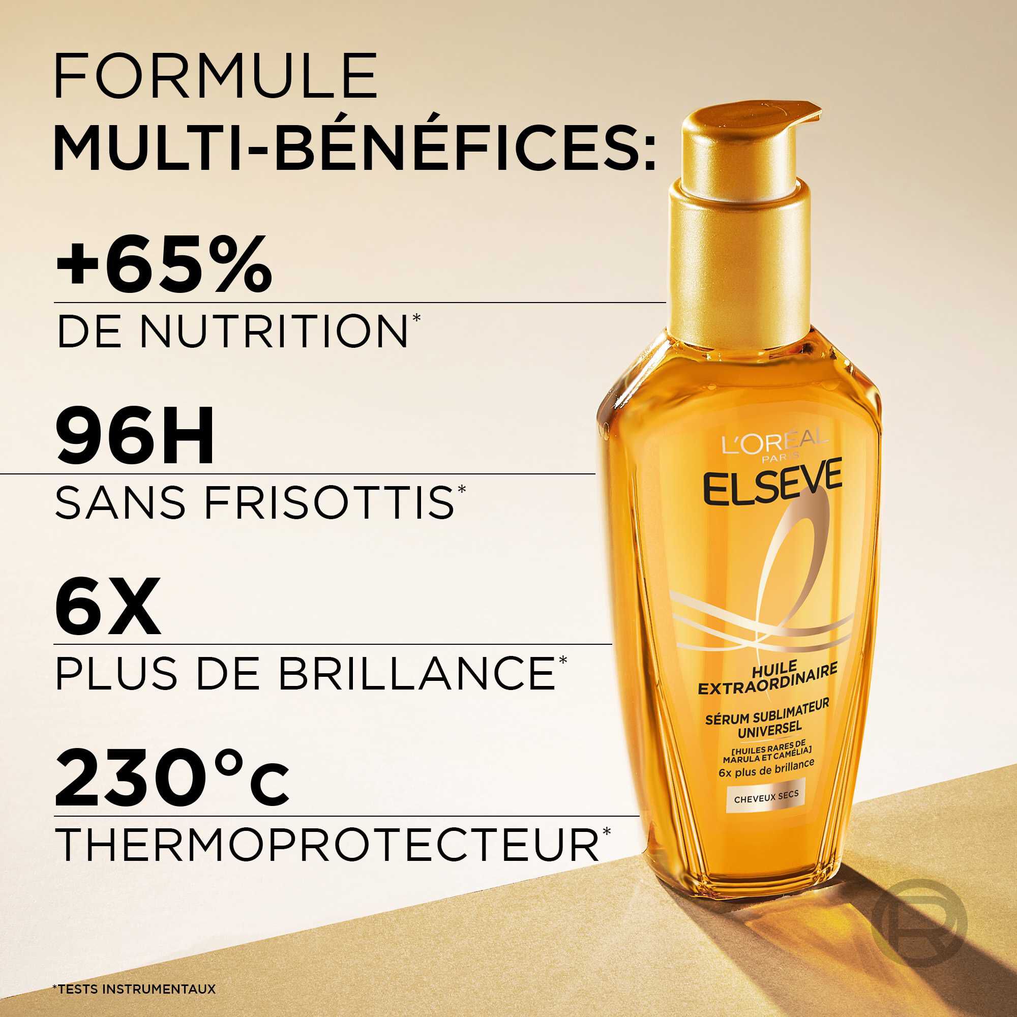 Elseve Huile Extraordinaire Universelle · Cheveux doux et éclatants