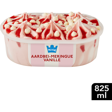 Hertog IJs IJssalon Aardbei-Meringue Vanille 825 ml