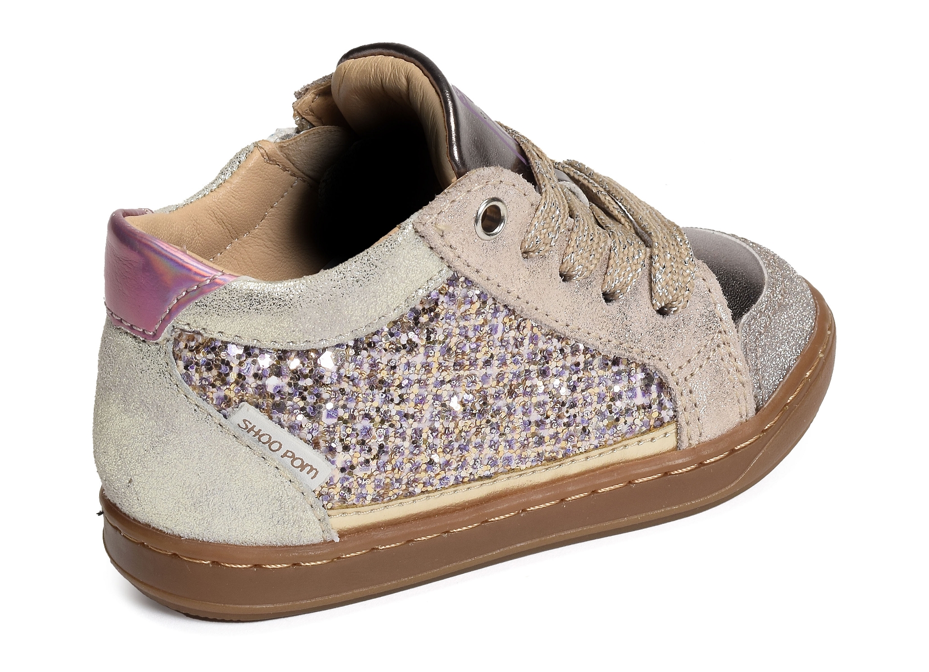 Bouba connect girl glitter platine