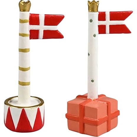 Flag H: 12,5 cm 2-pak - Dannebrog