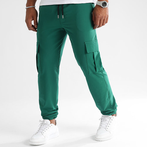Pantalon Cargo 0254 Vert Bouteille