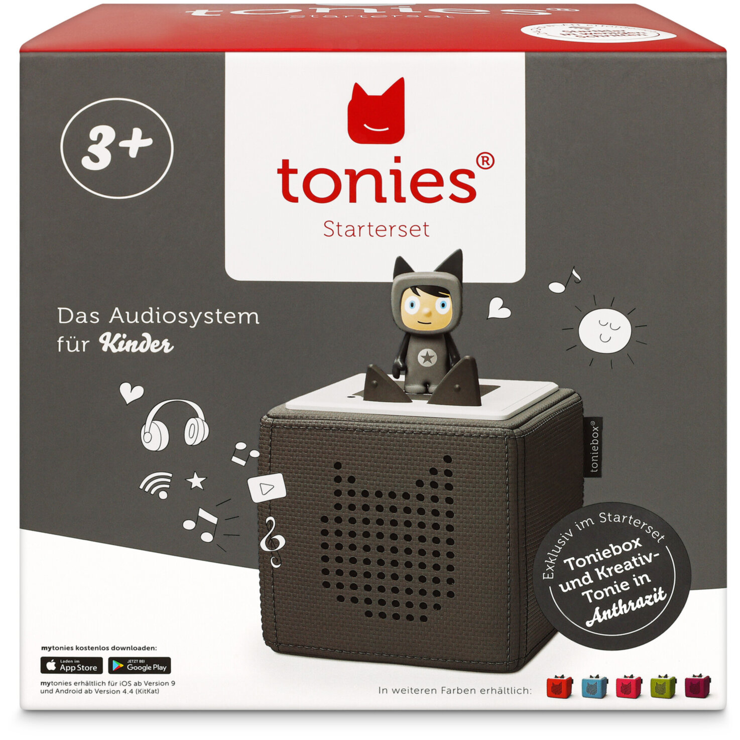 Tonies Toniebox Starterset anthrazit (Deutsch)