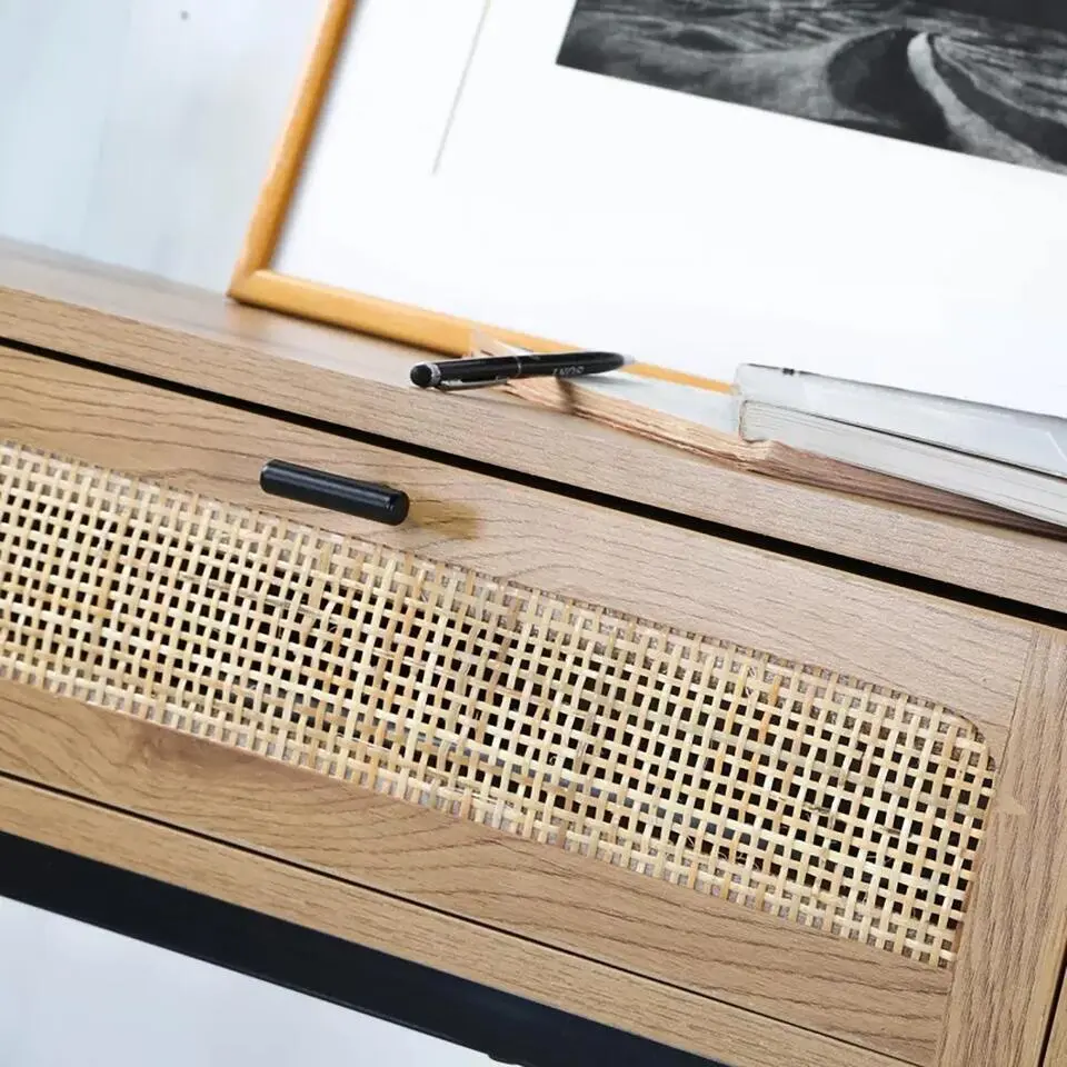 CALICOSY - Sidetable JAYA - Licht hout - 80x100x35 cm