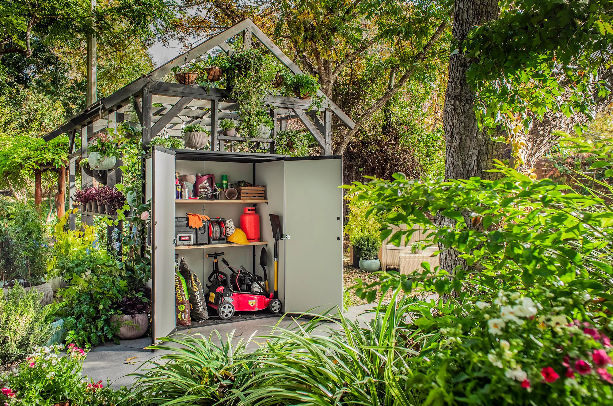Keter Gartenschrank Geräteschuppen Premier Tall Cabinet