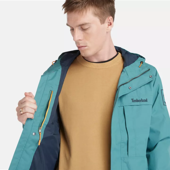 Veste imperméable Benton pour homme en bleu sarcelle