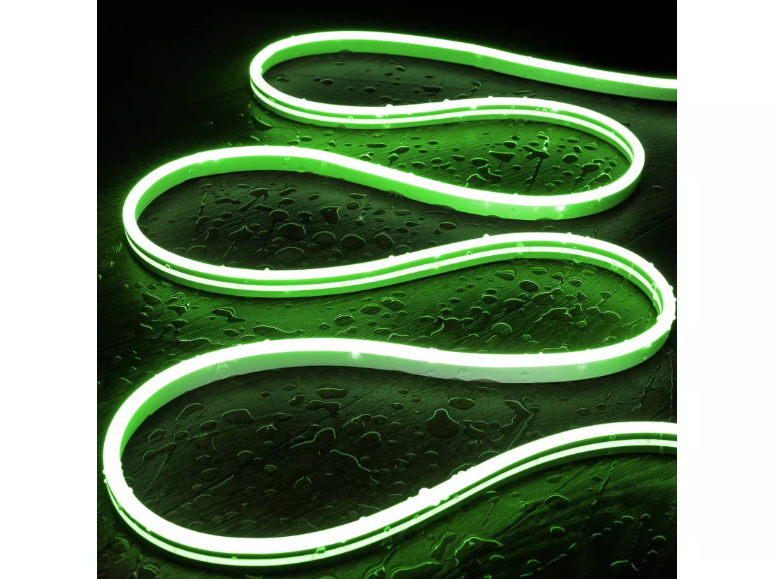 Gaine LED Néon 24V DC NFLEX6 FreeCut IP65 sur Mesure Vert 50 m