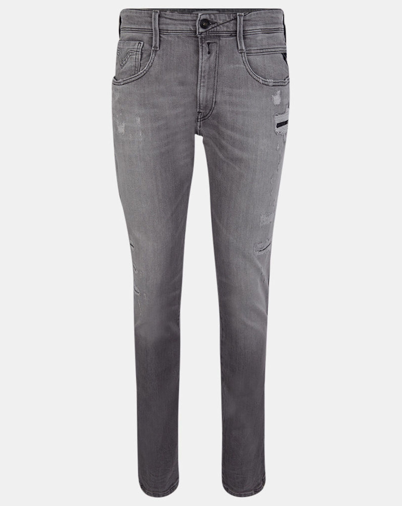 Replay Jean Slim en Coton Bio aged anbass 10y des gris