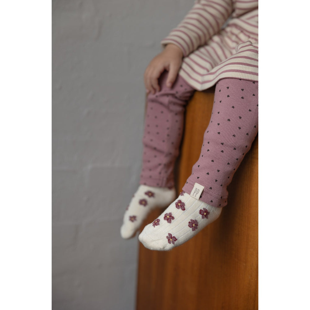 Køb Petit Piao Nostalgic Rose/off White Kjole L/S Modal Striped