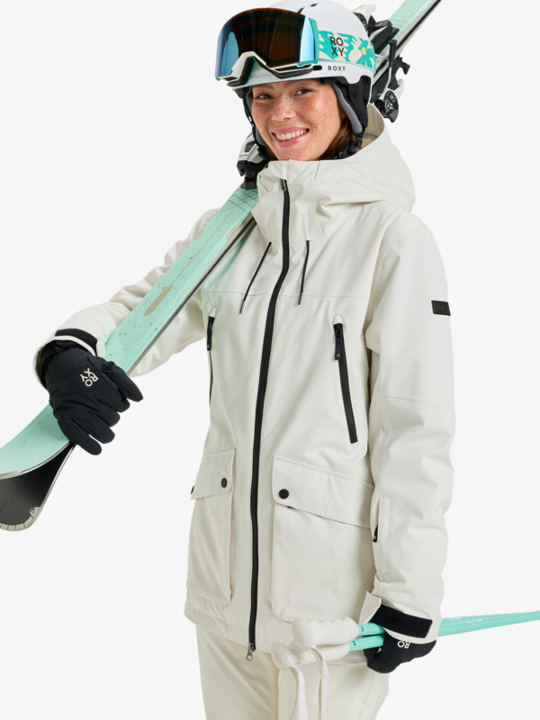 Stated 20K Veste de snow technique Blanc Femme
