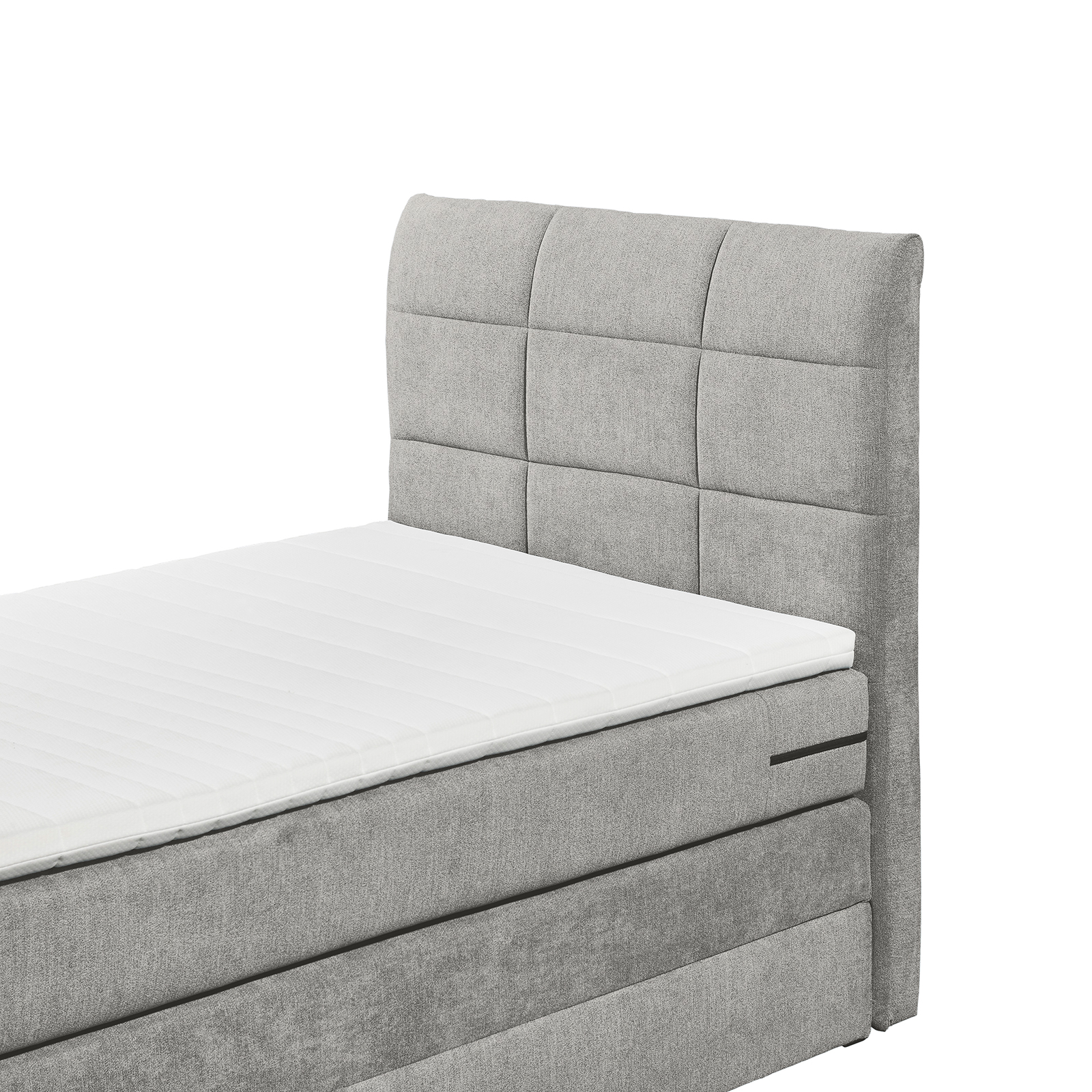 Boxspringbett - schlamm - H2 - 100x200 cm