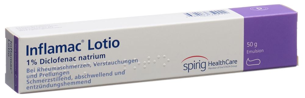 INFLAMAC Lotio Emuls 1 % Tb 50 g