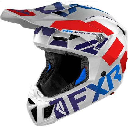 Casque cross FXR CLUTCH EVO LE PATRIOT 2022 - Blanc