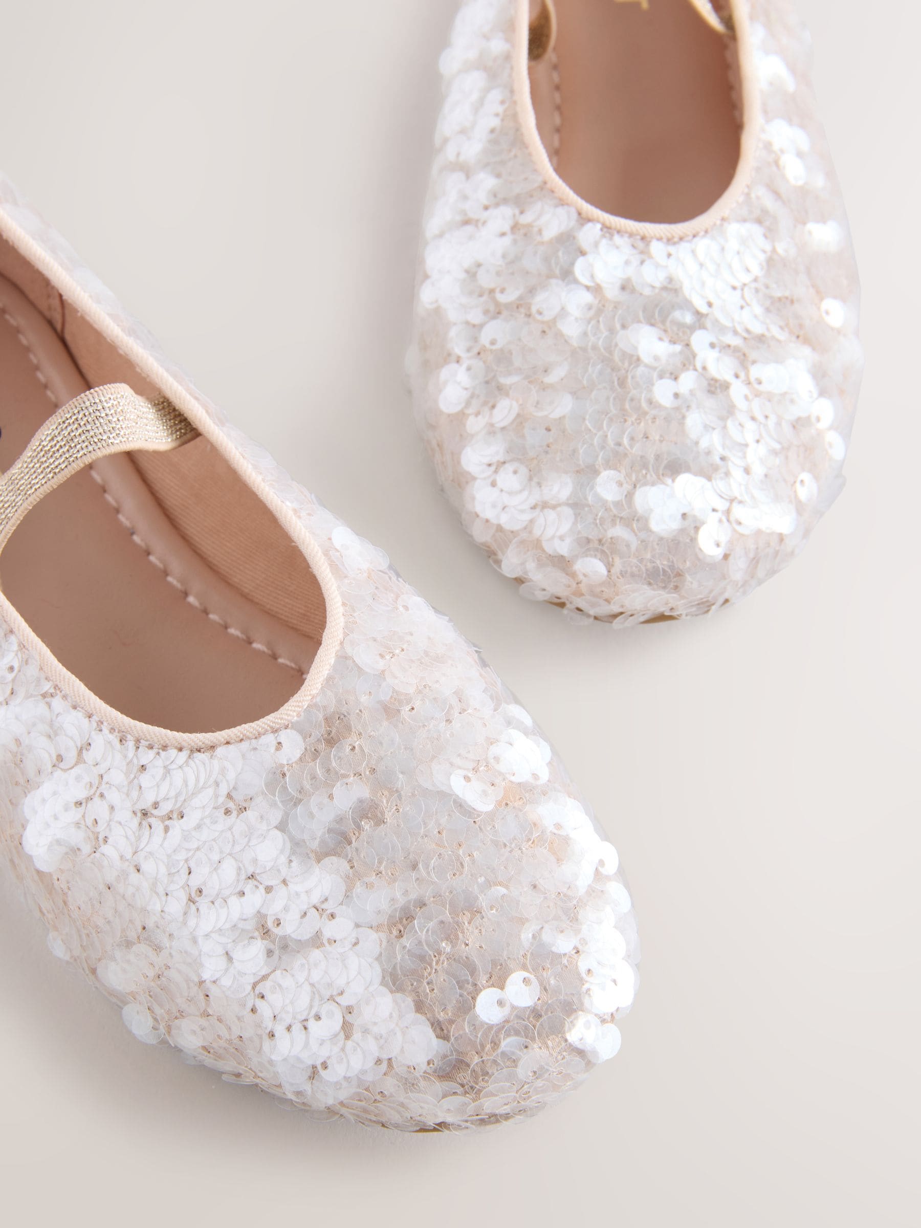 Ivoor - Pailletten Balletschoenen
