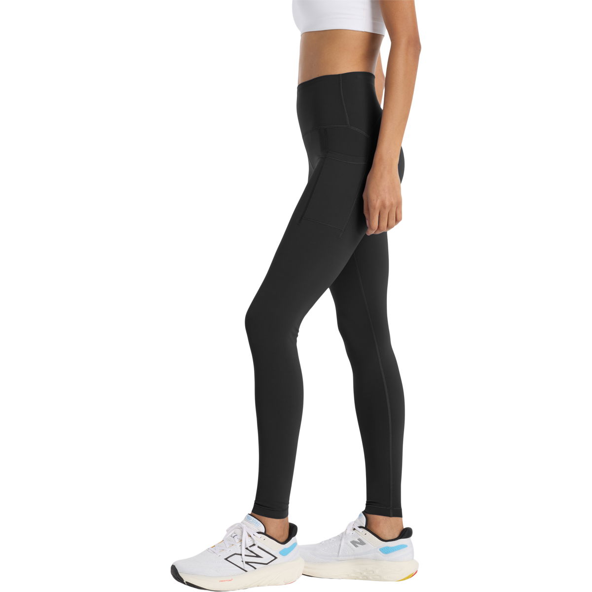 New Balance Sleek Pocket High Waist Træningstights Dame