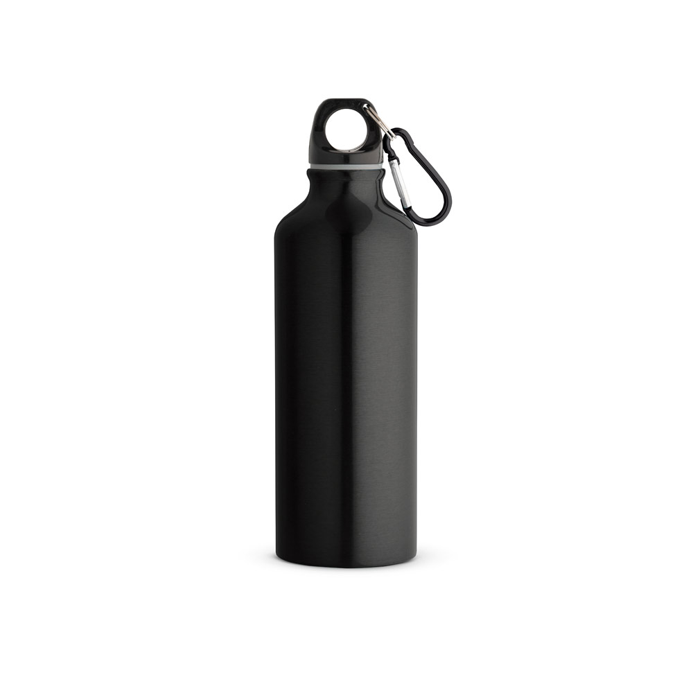 hi!dea 54623 - Gourde en aluminium recyclé avec mousqueton 530 ml