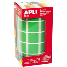 APLI Kids Gommette de couleur 'carré', en rouleau