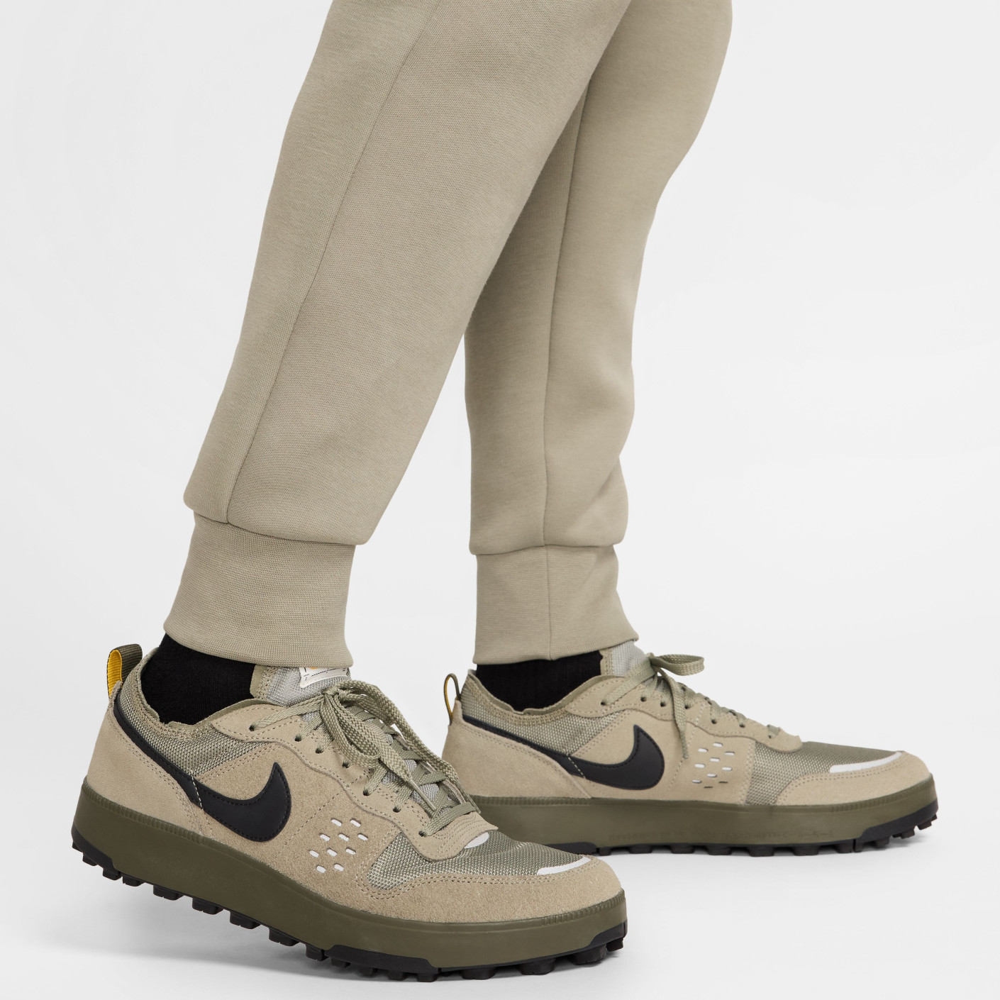 Nike Tech Fleece Sportswear Trainingspak Grijsgroen Zwart