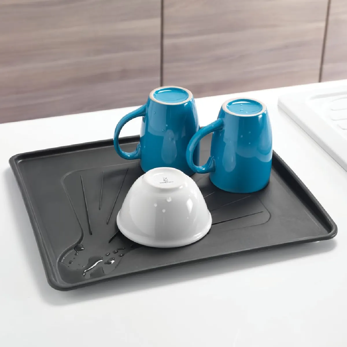 Metaltex Égouttoir à vaisselle - Aquatex Plus - Gris