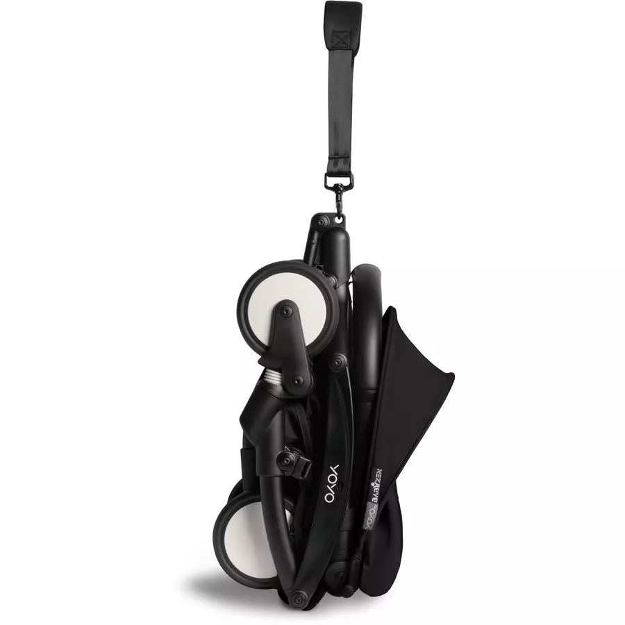 BABYZEN Kinderwagen YOYO2 0+ Black mit Neugeborenenaufsatz und Textilset Black