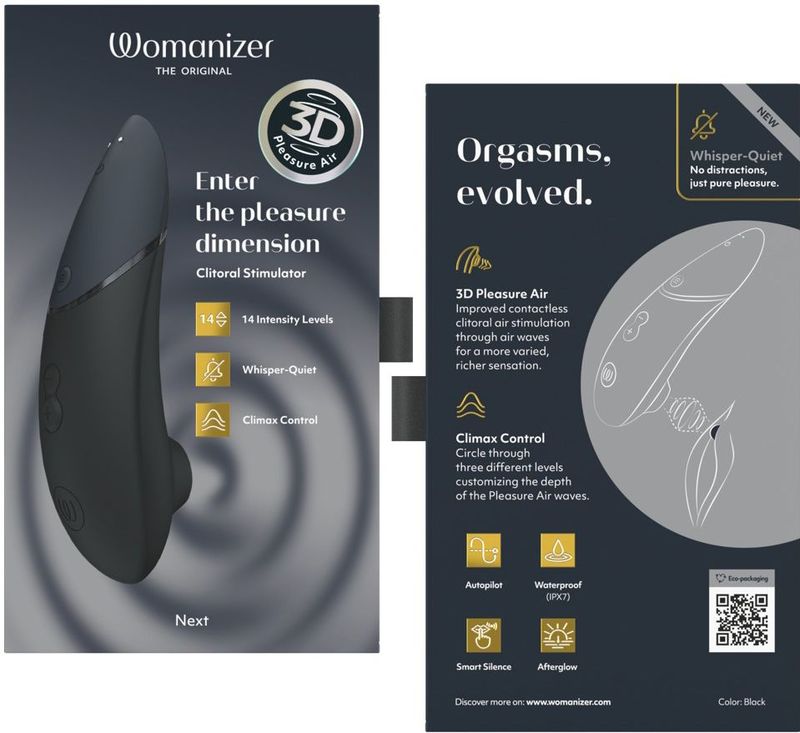 Womanizer - Next 3D - Luchtdruk Vibrator - Innovatieve Technologie - Fluisterstil
