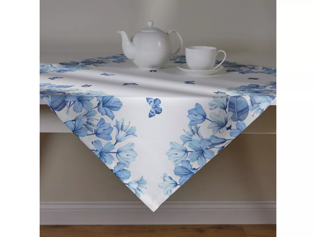 Serviette Imprimée Delioso Blanc Moyen 80 x 80