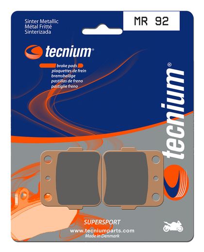 Plaquettes de freins Tecnium Performance métal fritté - MR92