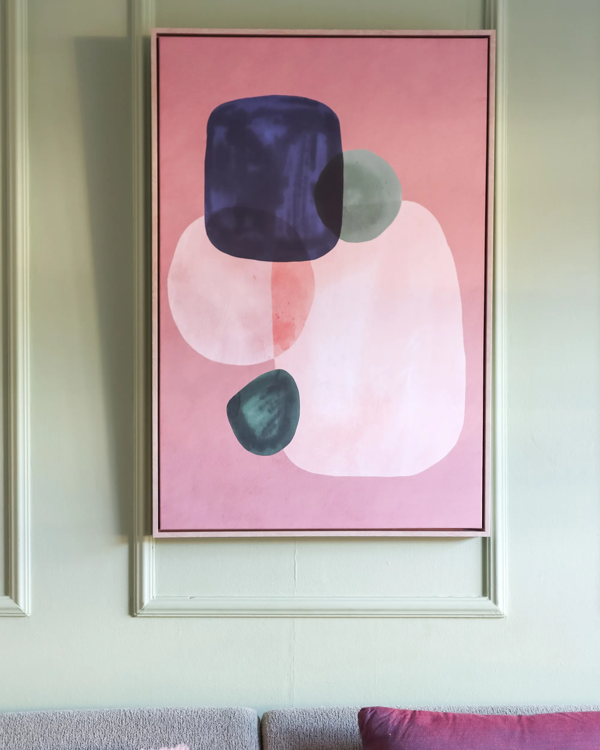 Canvas ADELFIA Abstract motief 63 x 99 cm Meerkleurig