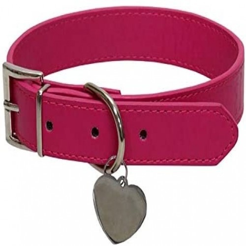 Coleira Gidget com etiqueta de identificação, rosa