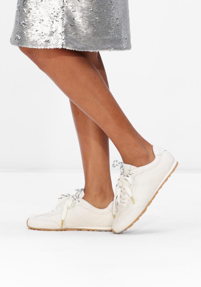 witte nubikk lage sneakers billy lou
