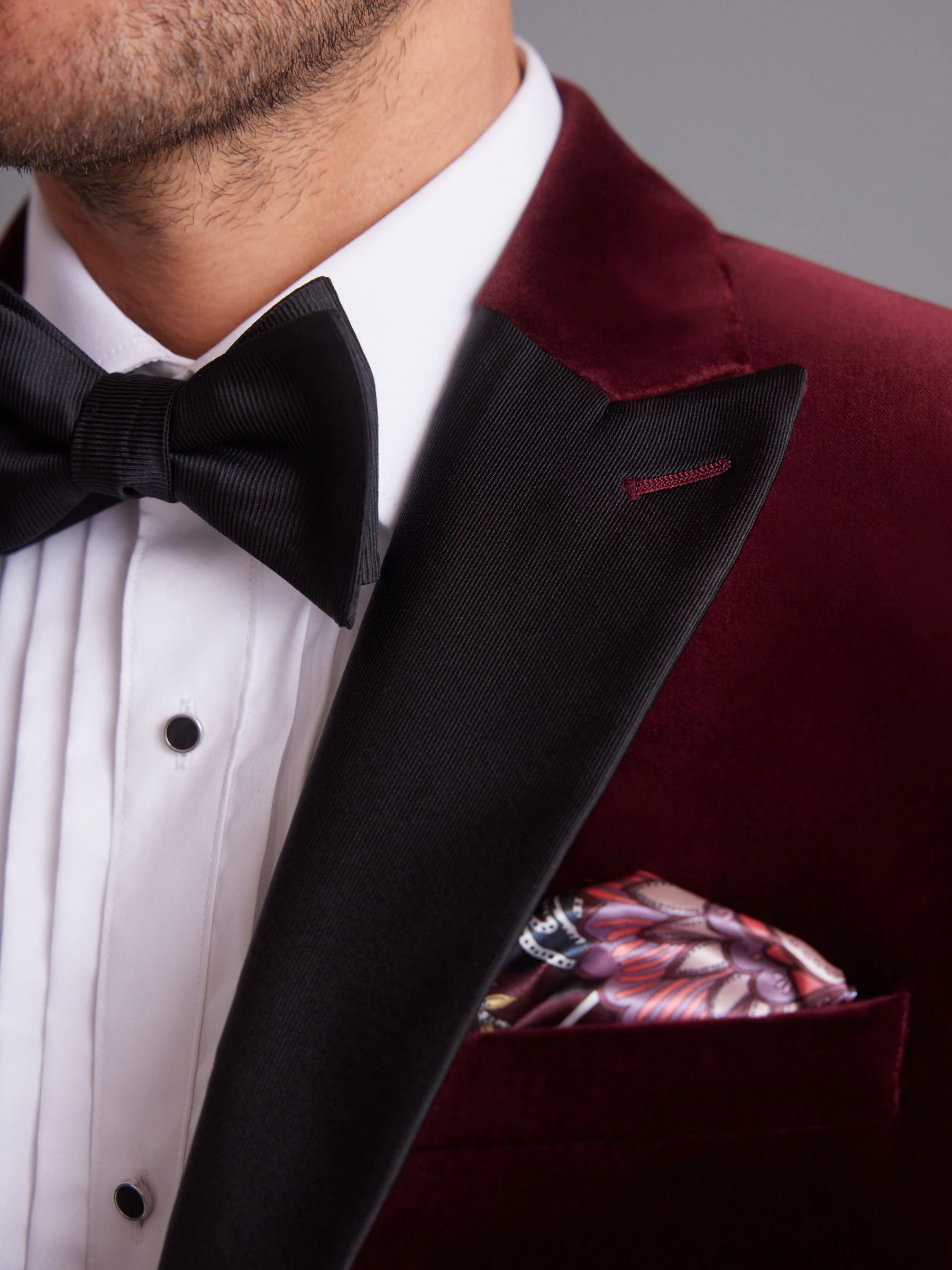 Bordeauxrood - Slim Fit - Signature Pontoglio Italiaanse fluwelen blazer