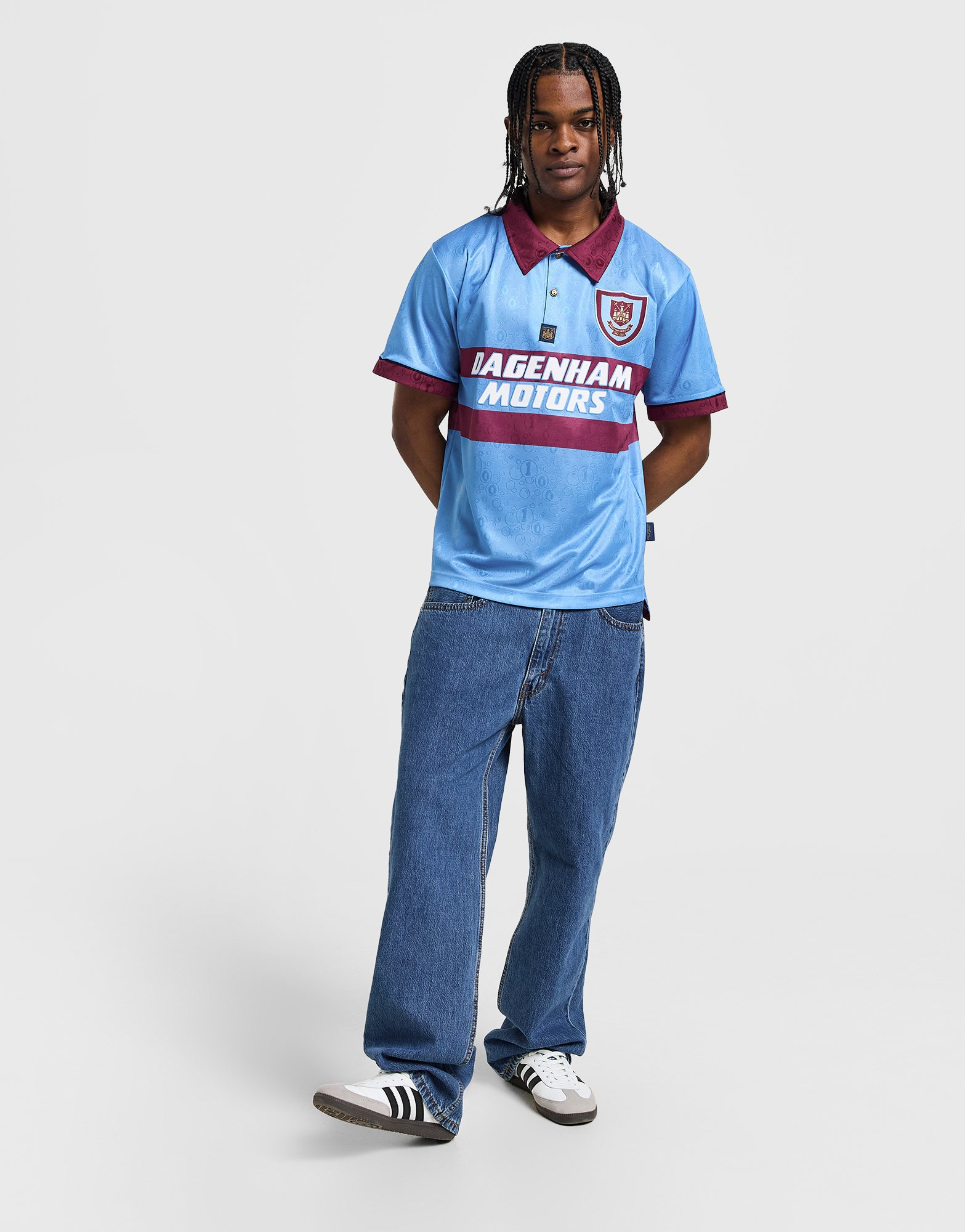 Score Draw Maillot West Ham United '95 Rétro Match Extérieur
