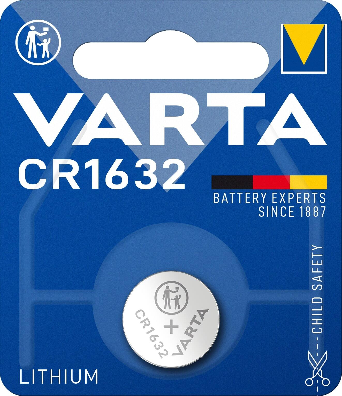 Varta CR1632 knoopcel batterij Lithium3V 16 x 3,2 mm