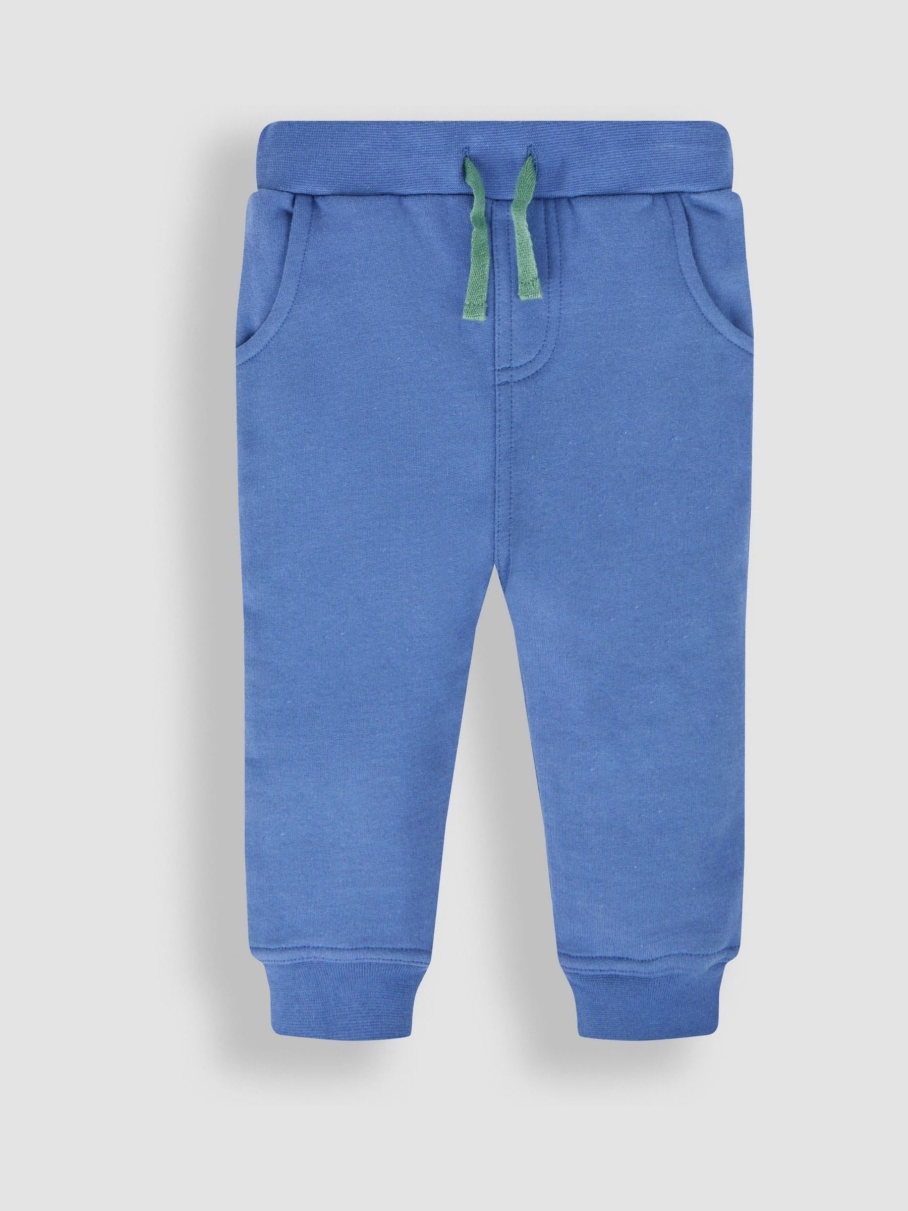 Kaki groen en blauw - JoJo Maman Bébé - 2 joggingbroeken
