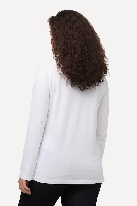 Shirt, Slim, V-Ausschnitt, Langarm