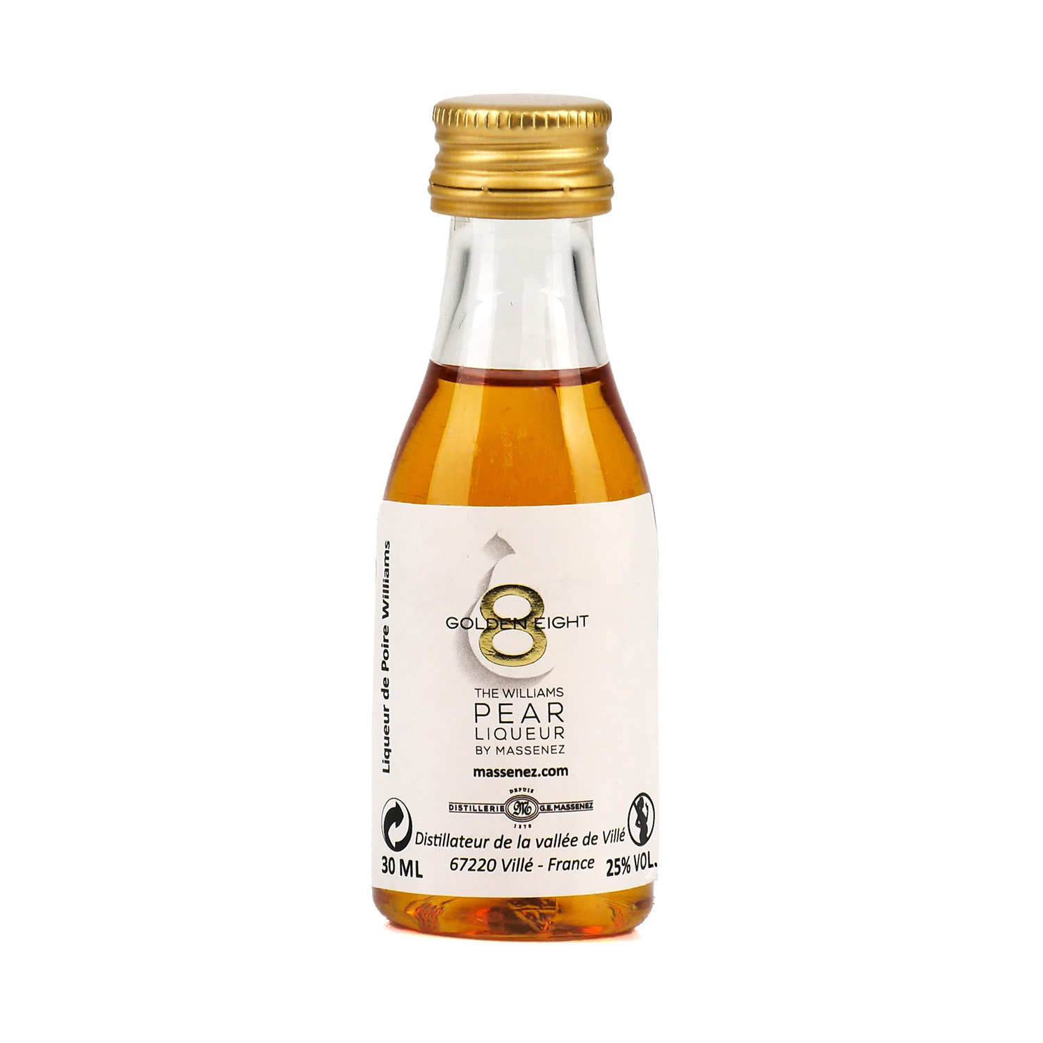 Mignonnette de liqueur de poire Williams - Golden eight 25%