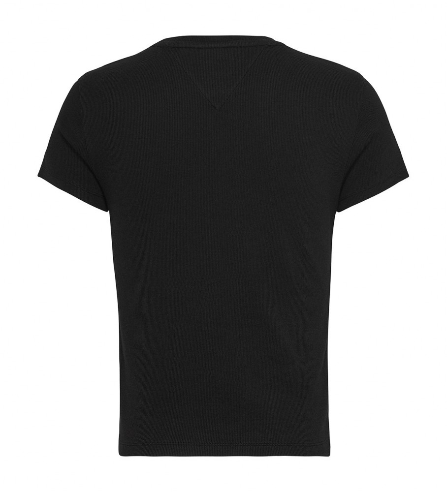 Camiseta Tommy Jeans Gold Signature, preta
