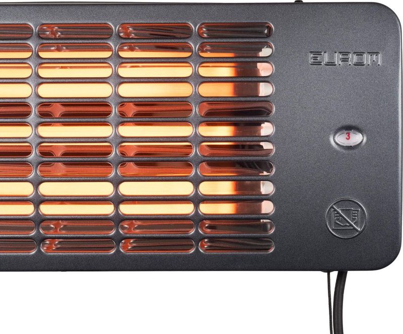 Eurom - Qtime 2001 - Terrasverwarmer - Spatwaterdicht - 2000 Watt