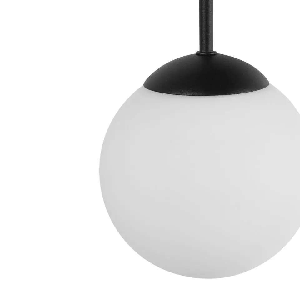 RIANA - Plafondlamp 3 lichten - Zwart - IJzer