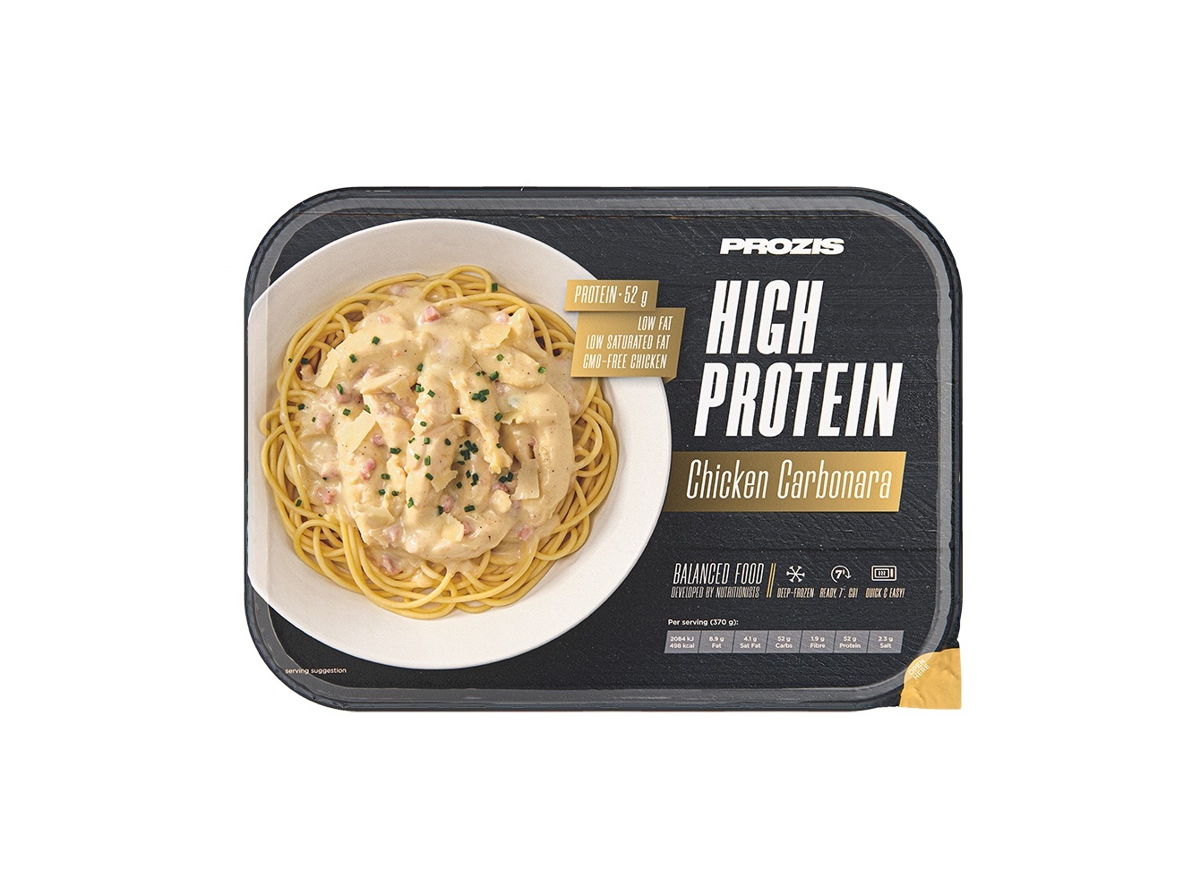 REFEIÇÃO HIPERPROTEICA PROZIS CARBONARA FRANGO 370G