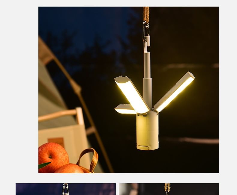 HOMTEC - USB oplaadbare draagbare kampeerlamp (verschillende ontwerpen)