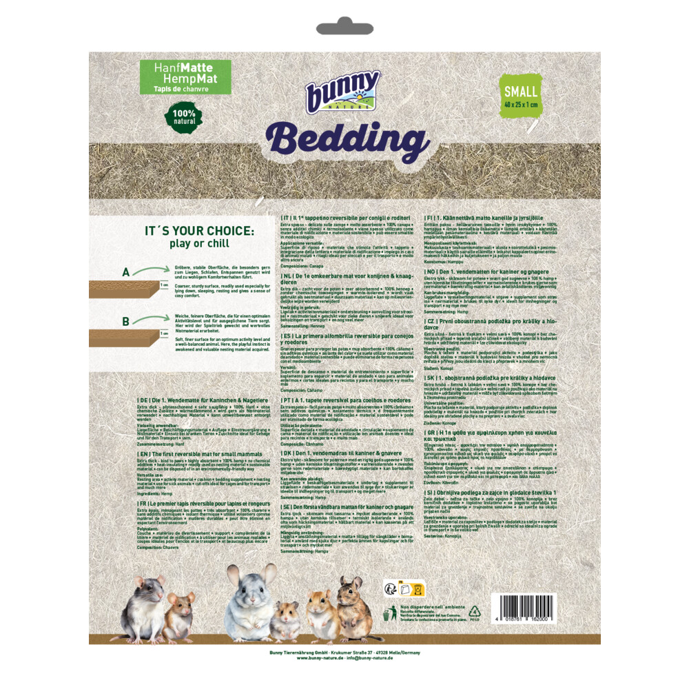 Bunny Nature Bedding Hemp-Mat Small