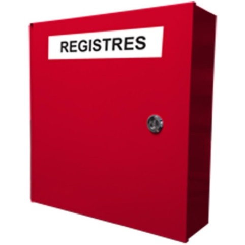 Armoire de protection murale pour registres de sécurité incendie