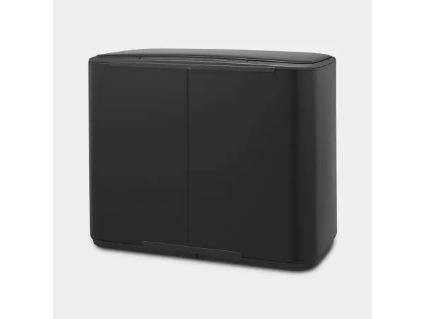 Brabantia Bo Pedal Bin - Skraldespand - fliplåg - 36 L - fodpedal - mat sort