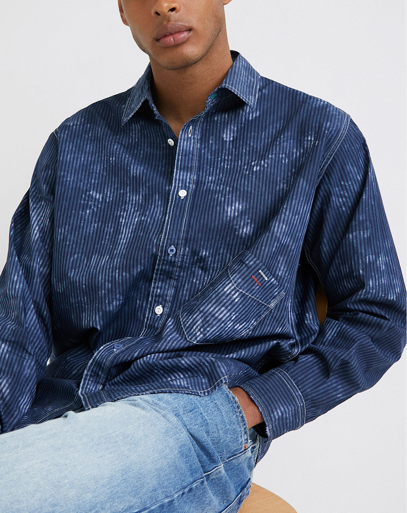 Desigual Chemise Leandro bleu marine
