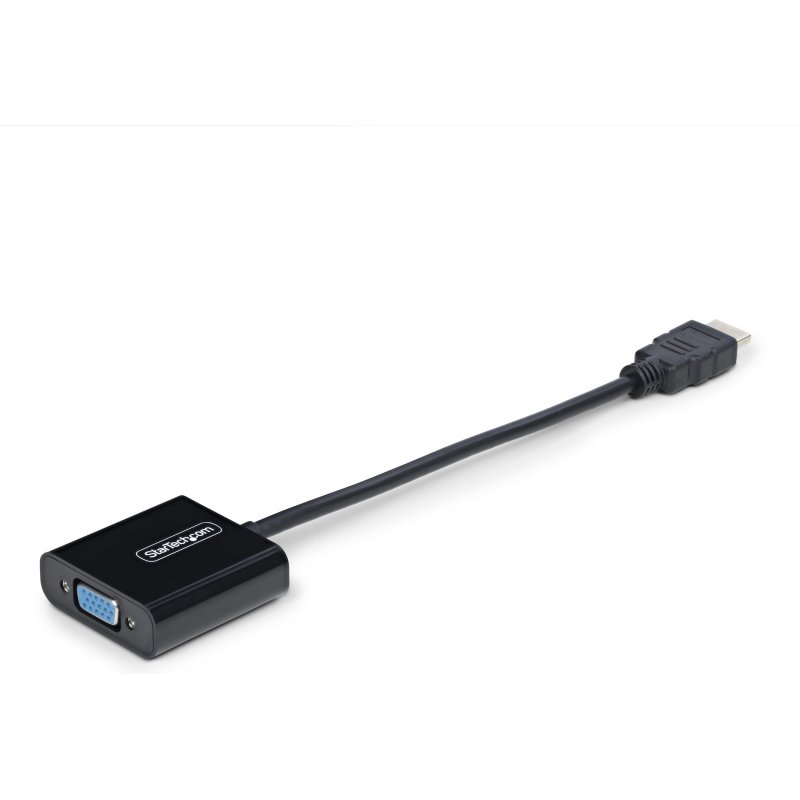 StarTech.com Adaptateur HDMI vers VGA, Convertisseur Vidéo Actif pour Ordinateur Portable/Bureau, 1920x1080 (1080p), Source HDMI vers Moniteur/Affichage/Projecteur VGA
