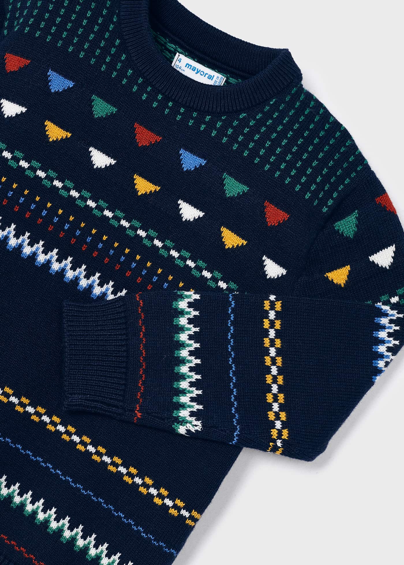 Suéter jacquard infantil