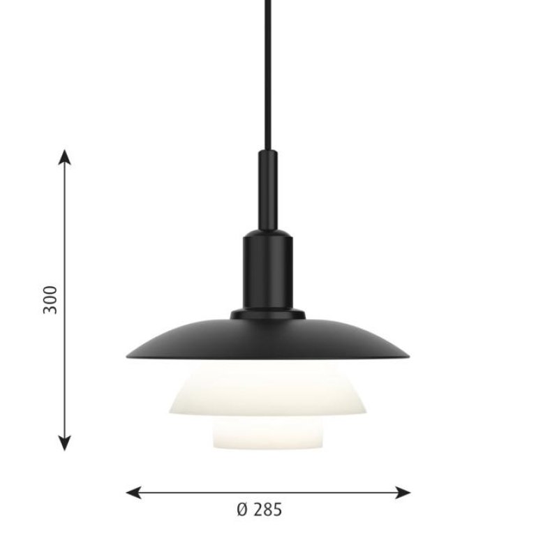 Louis Poulsen PH 3/3 hanglamp metaal
