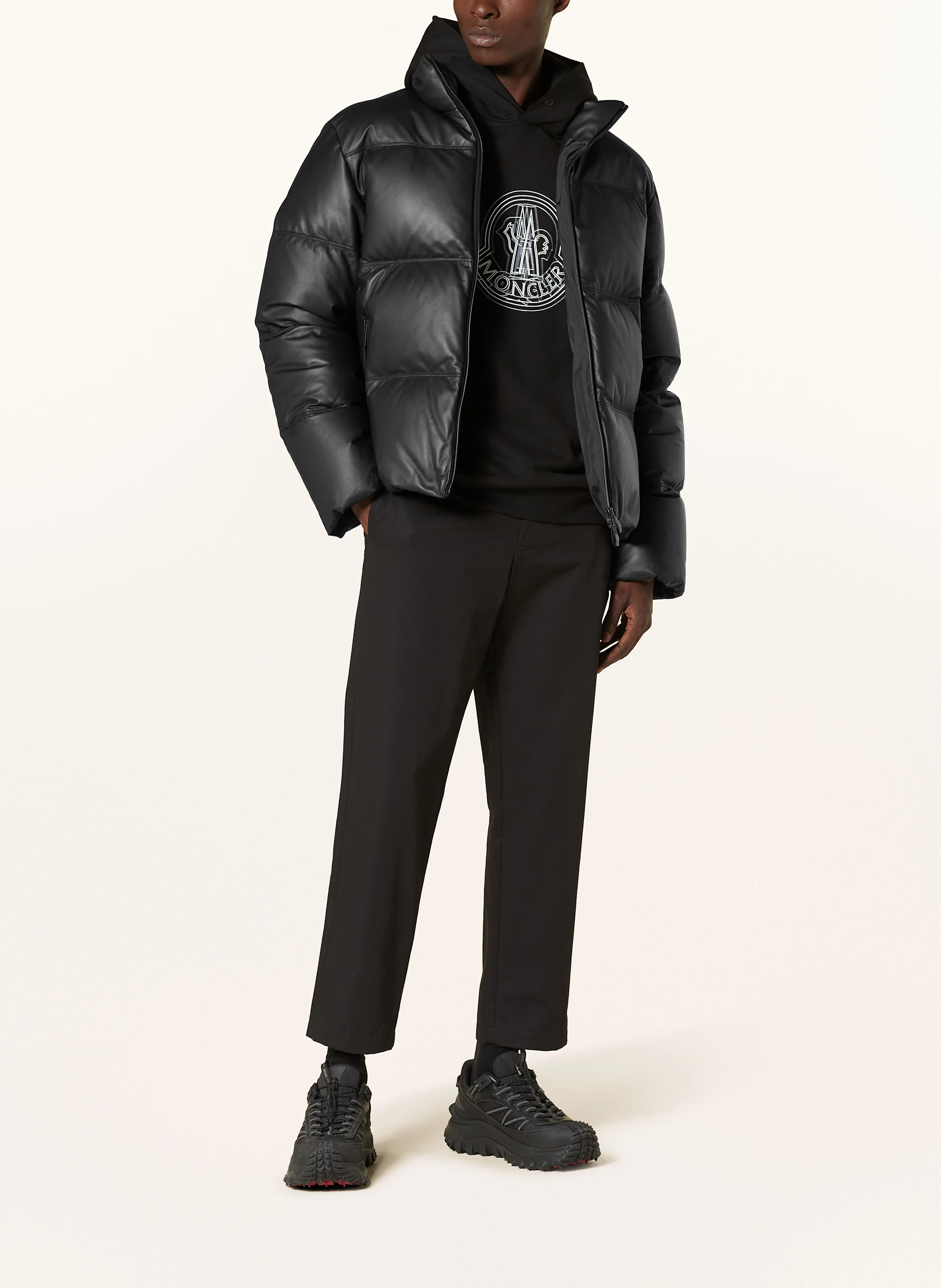 MONCLER Daunenjacke LIGONT aus Leder