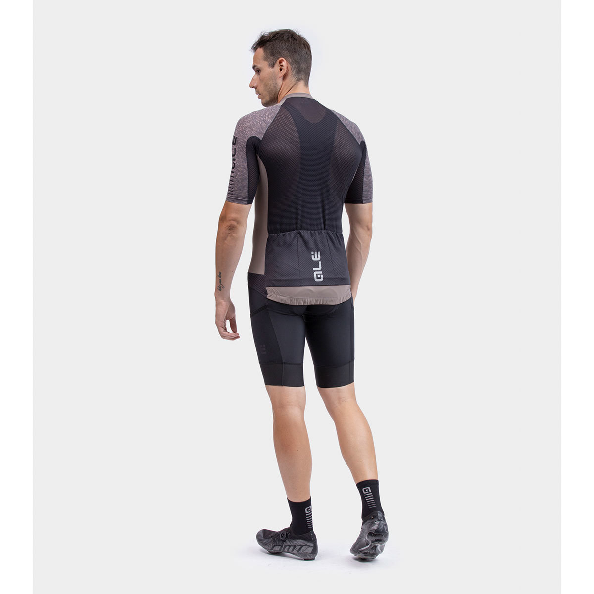 Ale Off-Road Attack Off Road Gravel Fietsshirt Korte Mouwen Grijs Heren