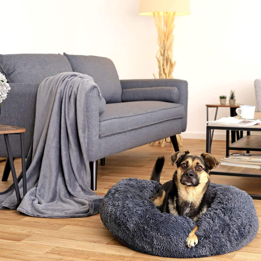 Cama para cães de porte médio e pequeno EL ÁTICO PETS. Almofada resistente e lavável. Ideal para gatos de pelo comprido e outros animais de estimação de porte médio, 70 x 70 cm.